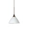Besa Lighting Domi Cord Pendant, White, Bronze Finish, 1x50W Halogen 1XT-174307-BR - alternate 1